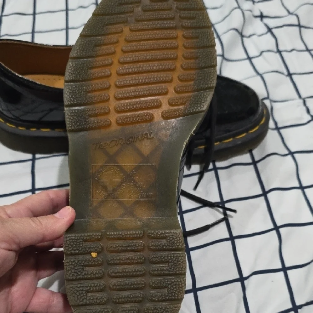 Dr. Martens Glossy Black  Oxfords - Picture 2 of 8